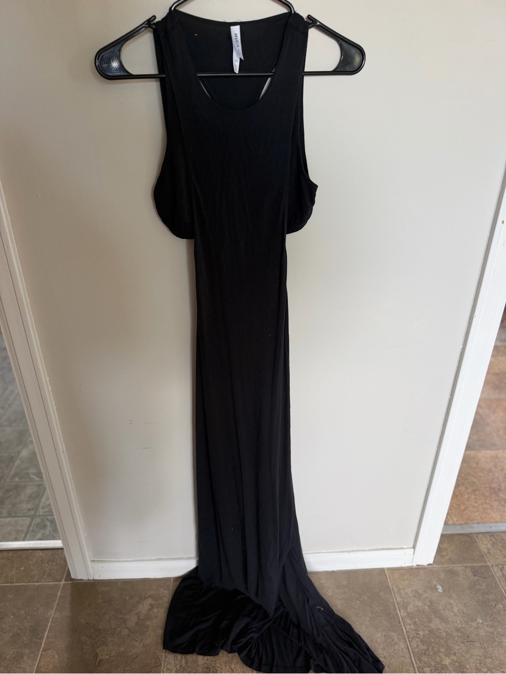 RVCA Black Sleeveless Maxi Dress